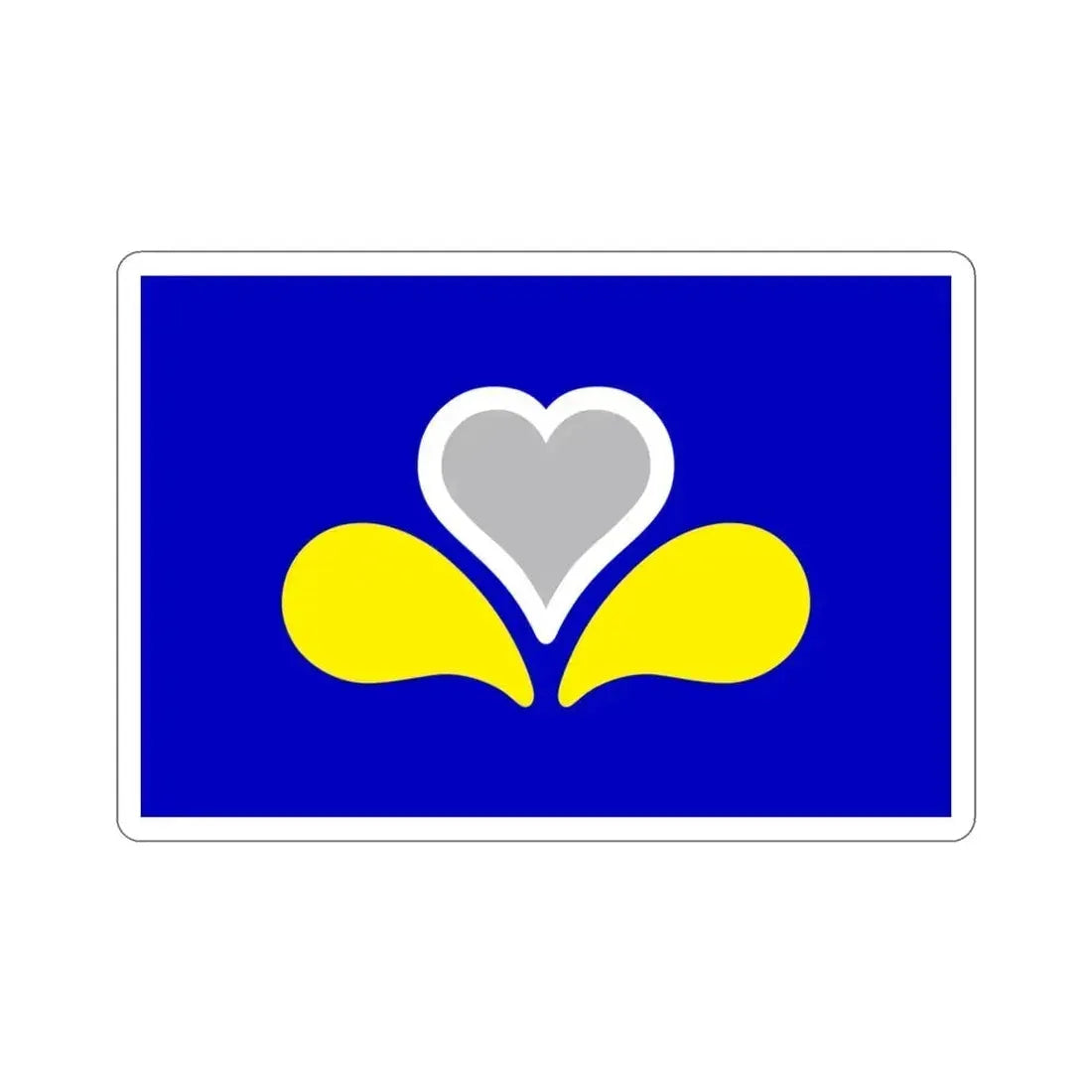 Flag of the Brussels Capital Region 2 Belgium STICKER Vinyl Die-Cut Decal 3 Inch - The Sticker Space