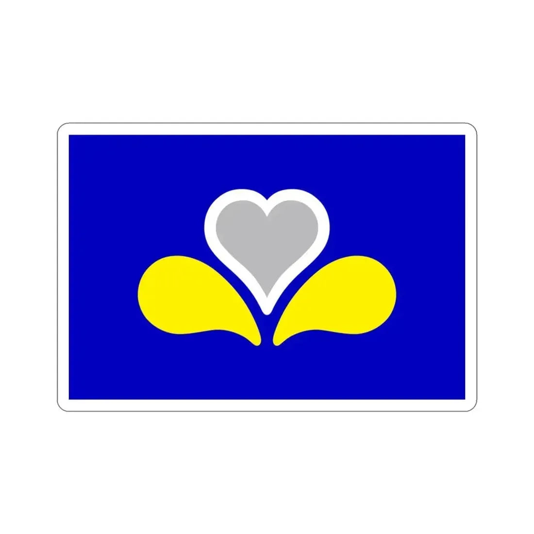 Flag of the Brussels Capital Region 2 Belgium STICKER Vinyl Die-Cut Decal 3 Inch - The Sticker Space