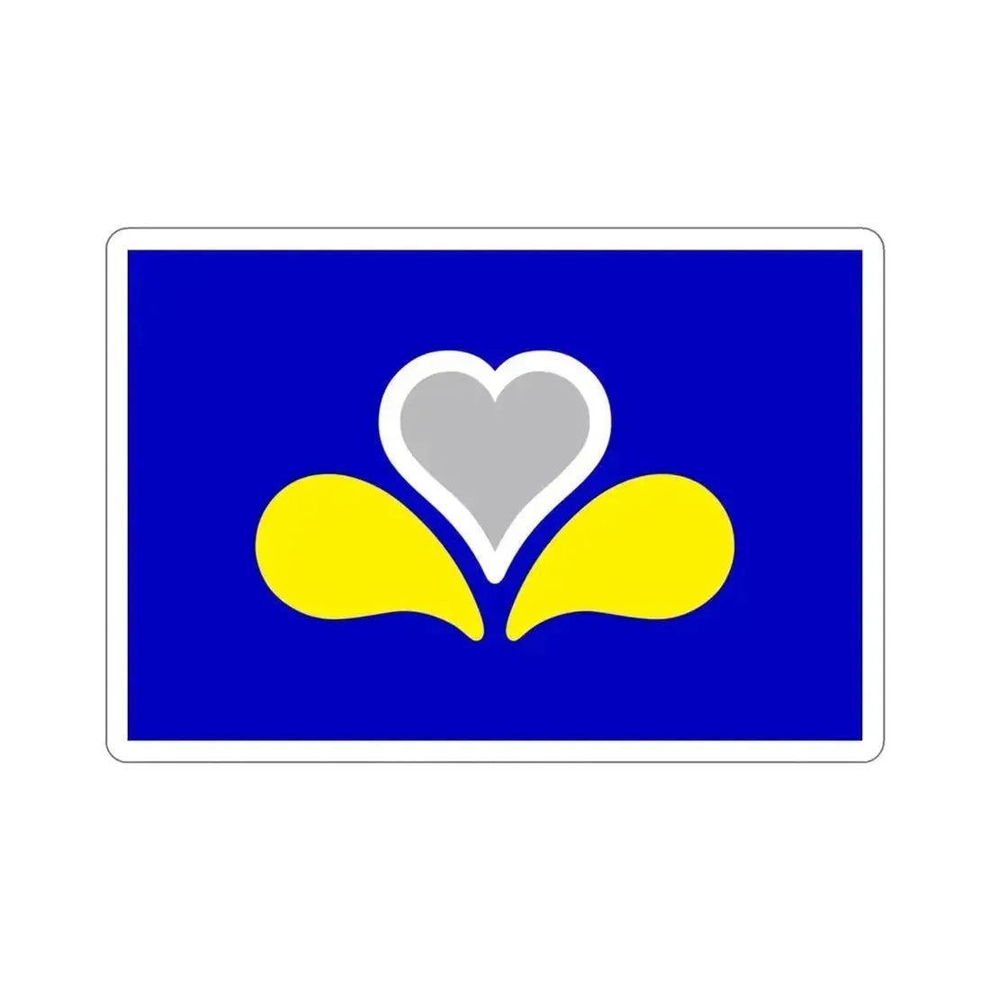 Flag of the Brussels Capital Region 2 Belgium STICKER Vinyl Die-Cut Decal 4 Inch - The Sticker Space