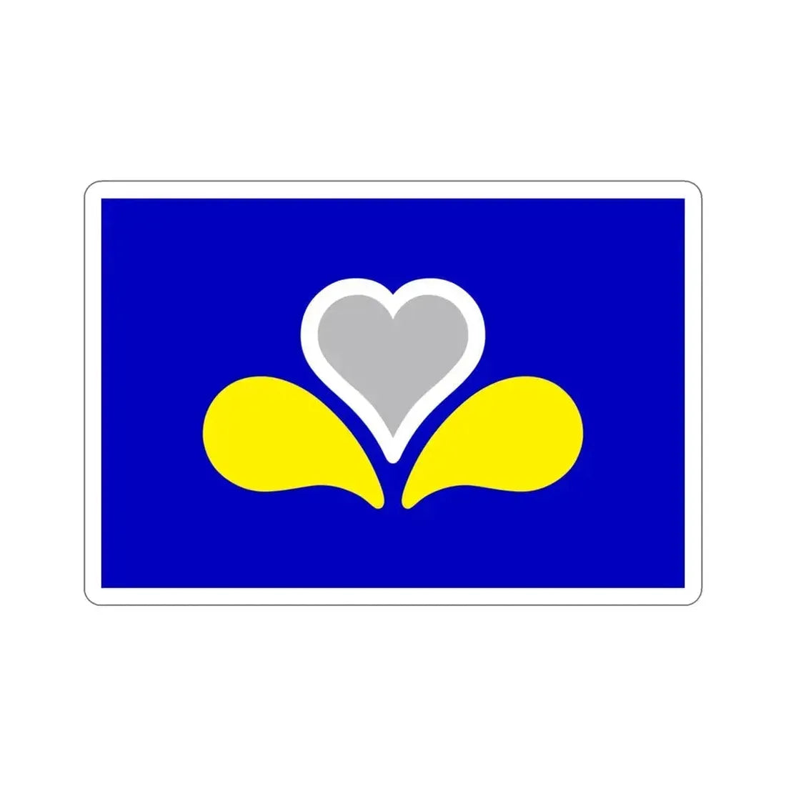 Flag of the Brussels Capital Region 2 Belgium STICKER Vinyl Die-Cut Decal 4 Inch - The Sticker Space