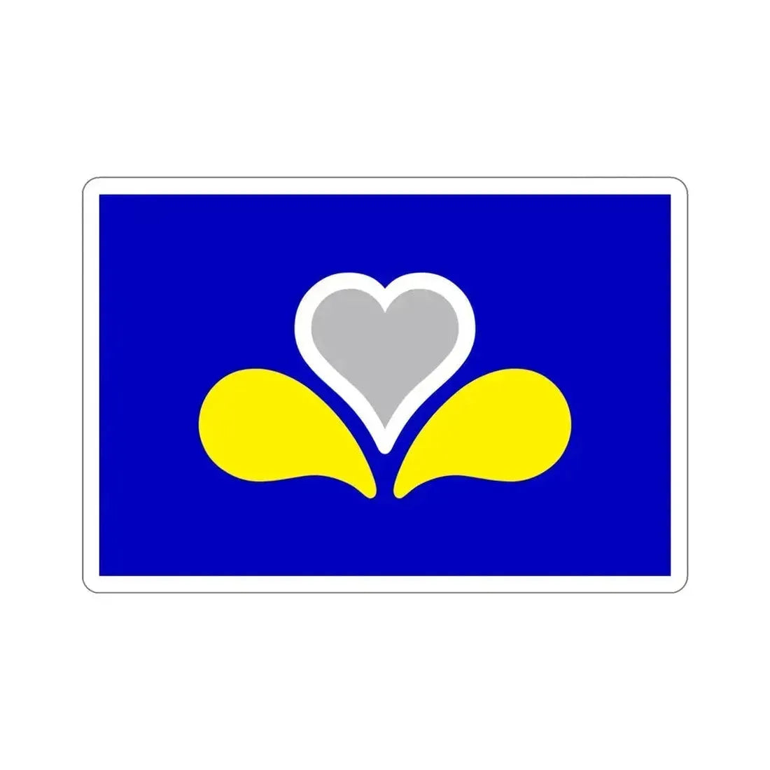 Flag of the Brussels Capital Region 2 Belgium STICKER Vinyl Die-Cut Decal 5 Inch - The Sticker Space