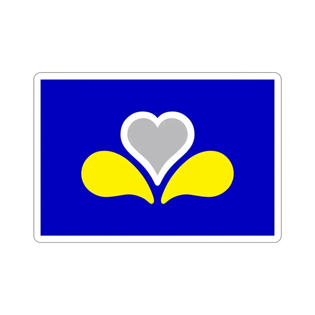 Flag of the Brussels Capital Region 2 Belgium STICKER Vinyl Die-Cut Decal 5 Inch - The Sticker Space