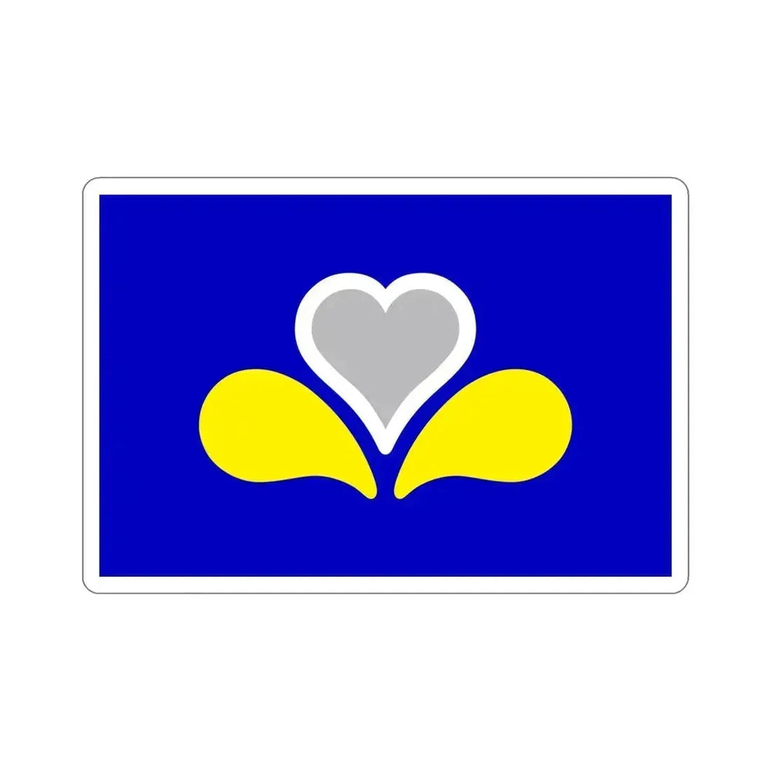 Flag of the Brussels Capital Region 2 Belgium STICKER Vinyl Die-Cut Decal 6 Inch - The Sticker Space