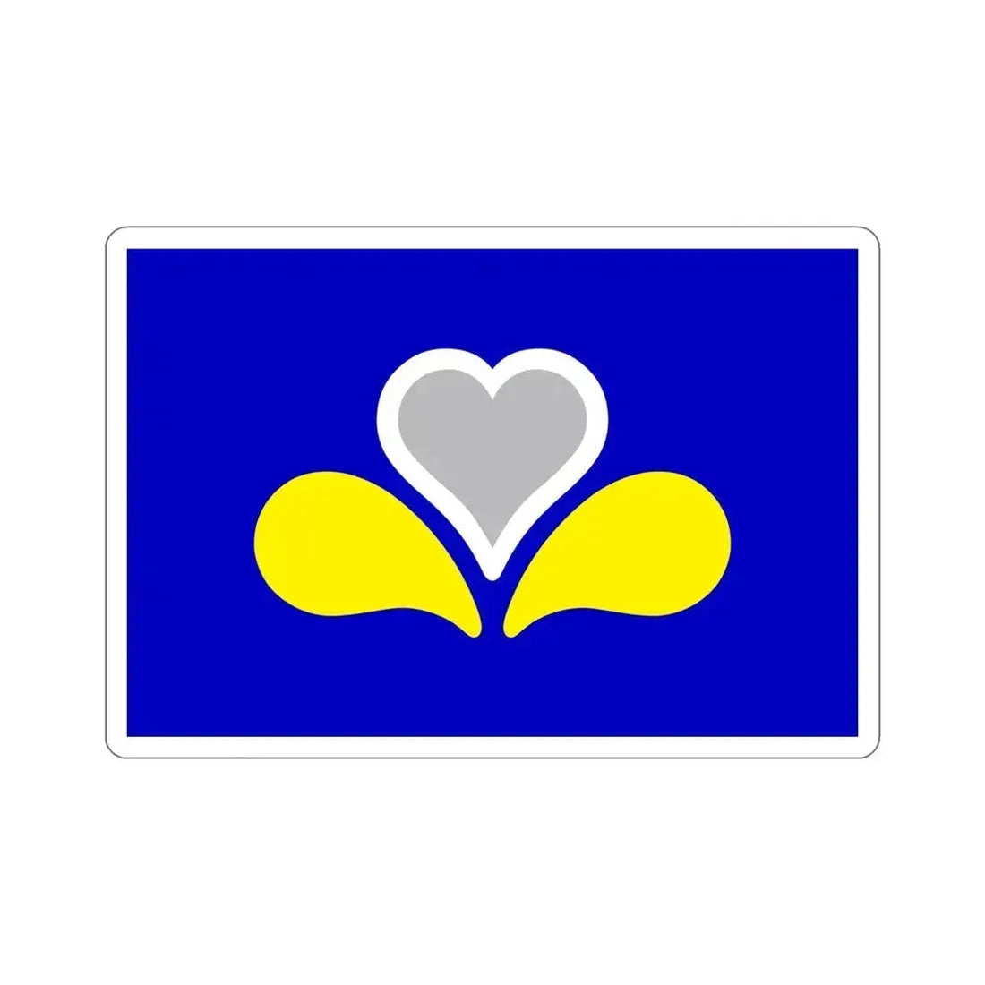Flag of the Brussels Capital Region 2 Belgium STICKER Vinyl Die-Cut Decal 6 Inch - The Sticker Space