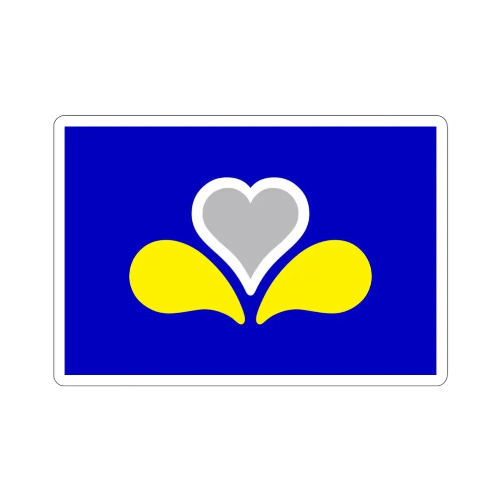 Flag of the Brussels Capital Region 2 Belgium STICKER Vinyl Die-Cut Decal - The Sticker Space