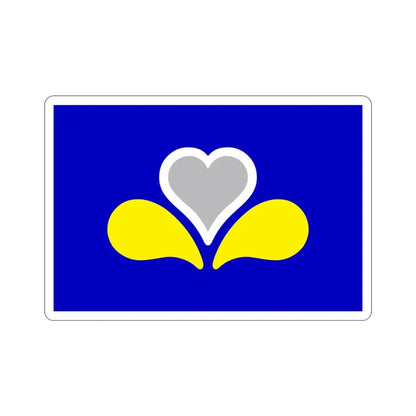 Flag of the Brussels Capital Region 2 Belgium STICKER Vinyl Die-Cut Decal - The Sticker Space