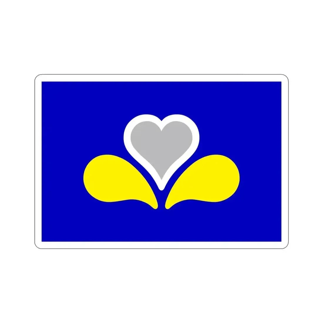 Flag of the Brussels Capital Region 2 Belgium STICKER Vinyl Die-Cut Decal - The Sticker Space