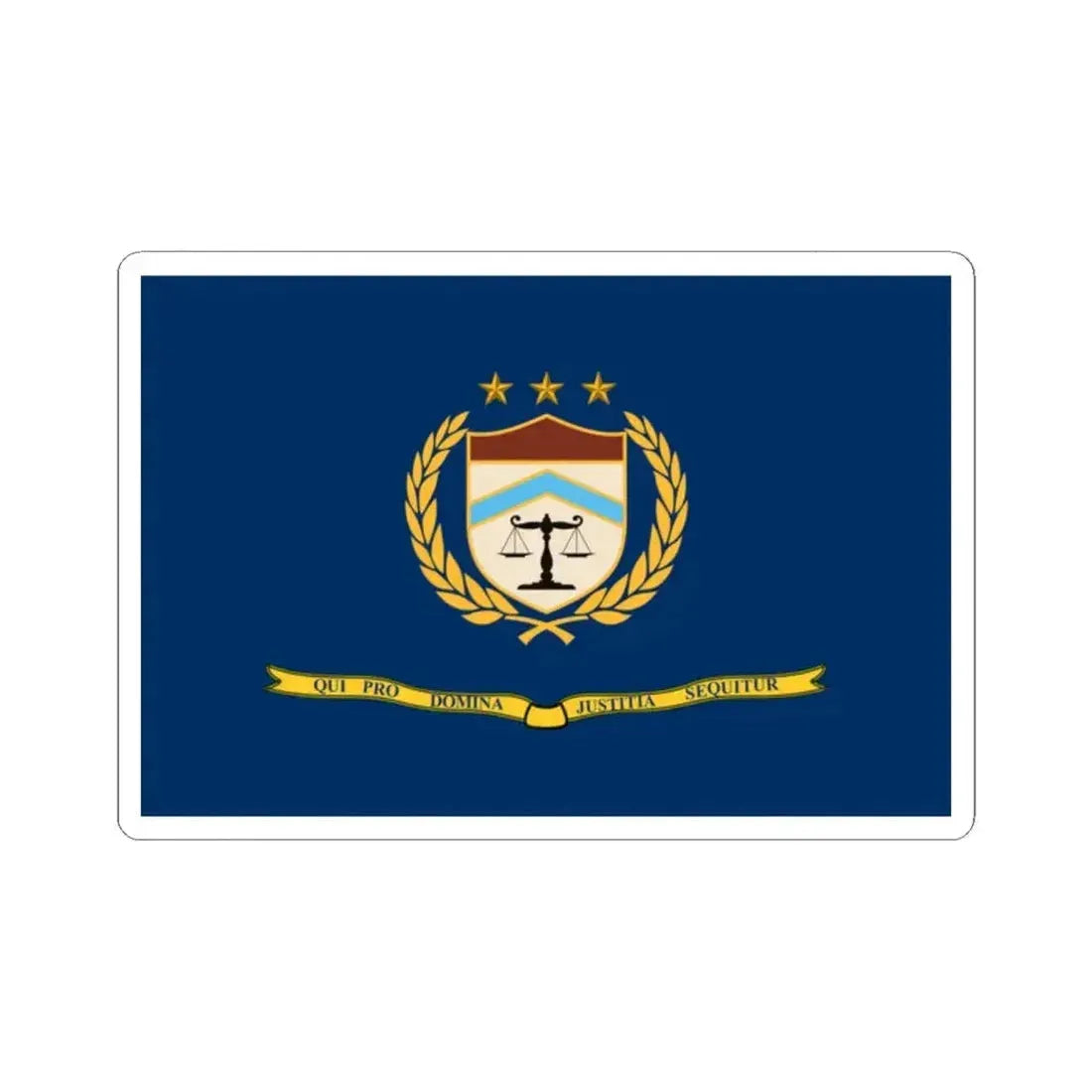 Flag of the Bureau of Alcohol Tobacco Firearms and Explosives 2002 (United States) STICKER Vinyl Kiss-Cut Decal 2 Inch White - The Sticker Space