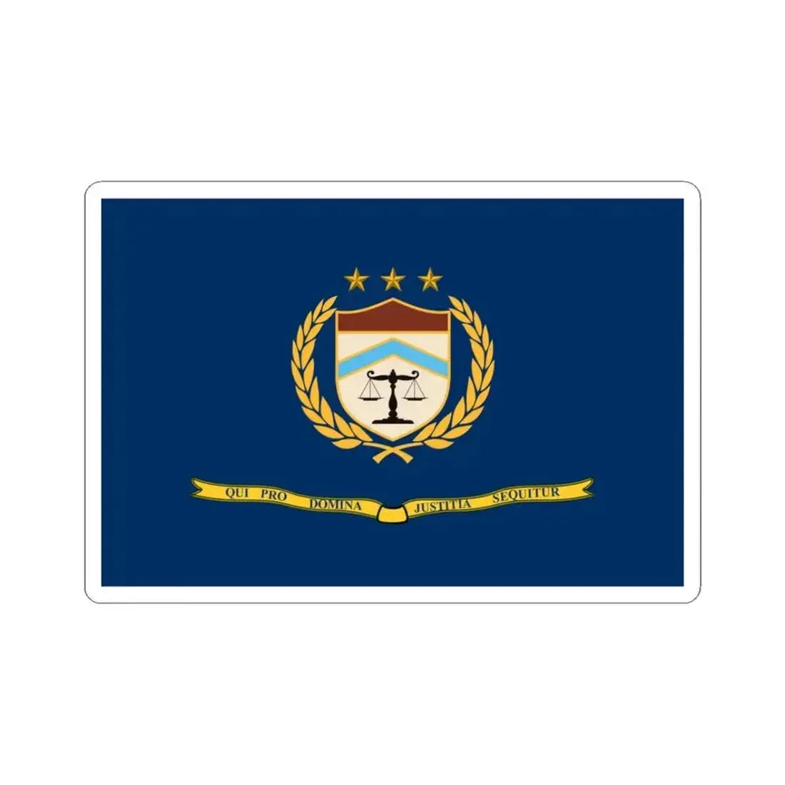 Flag of the Bureau of Alcohol Tobacco Firearms and Explosives 2002 (United States) STICKER Vinyl Kiss-Cut Decal 3 Inch White - The Sticker Space