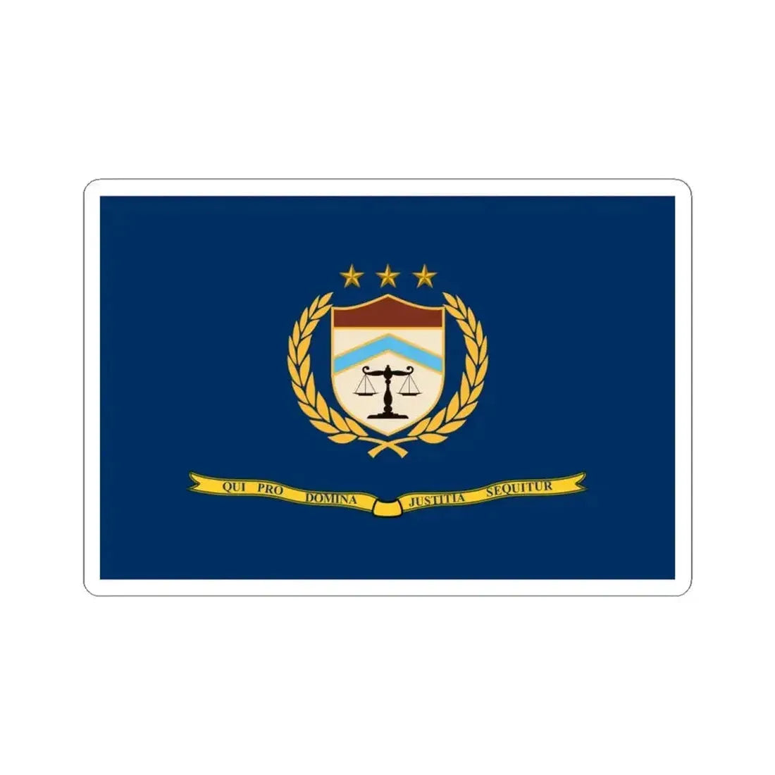 Flag of the Bureau of Alcohol Tobacco Firearms and Explosives 2002 (United States) STICKER Vinyl Kiss-Cut Decal 4 Inch White - The Sticker Space