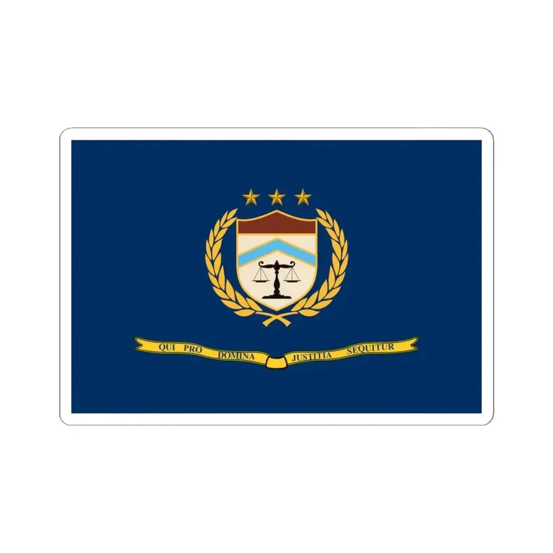 Flag of the Bureau of Alcohol Tobacco Firearms and Explosives 2002 (United States) STICKER Vinyl Kiss-Cut Decal 6 Inch White - The Sticker Space