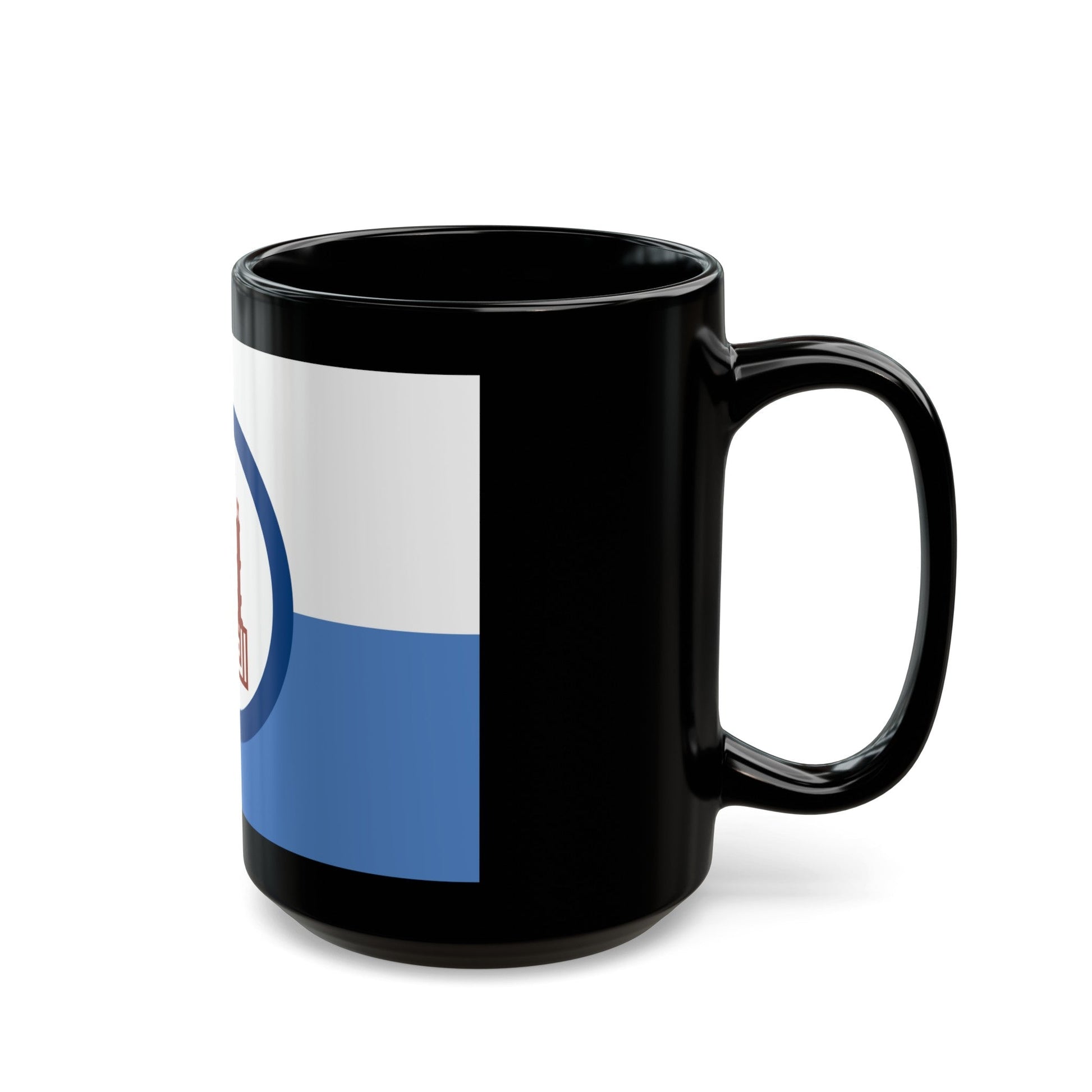 Flag of the Cairo Governorate Egypt - Black Coffee Mug-The Sticker Space