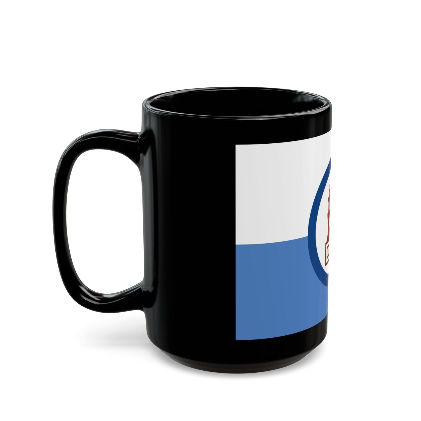 Flag of the Cairo Governorate Egypt - Black Coffee Mug-The Sticker Space