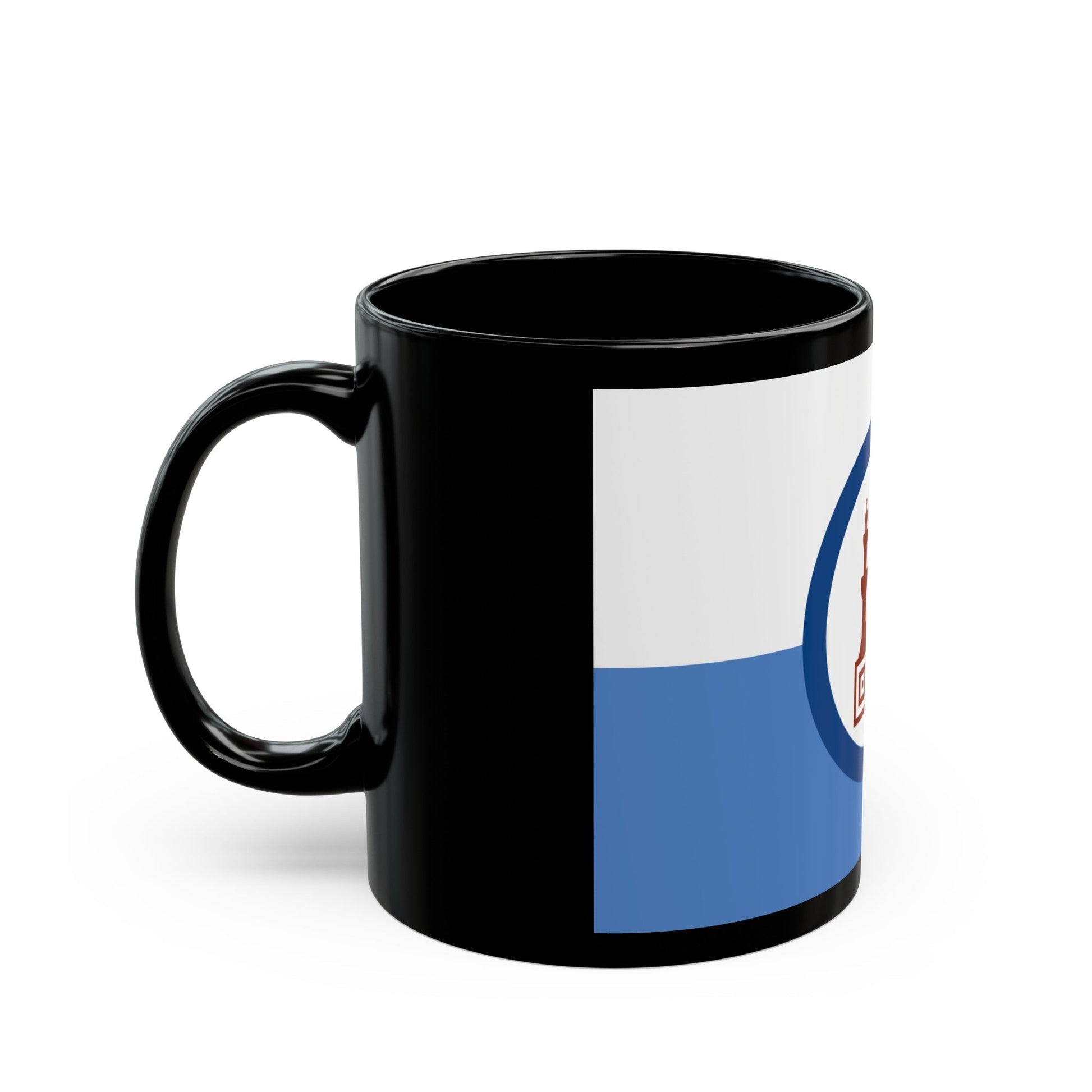 Flag of the Cairo Governorate Egypt - Black Coffee Mug-The Sticker Space