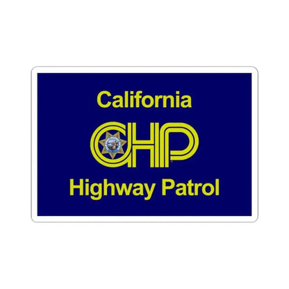 Flag of the California Highway Patrol (United States) STICKER Vinyl Kiss-Cut Decal 2 Inch White - The Sticker Space