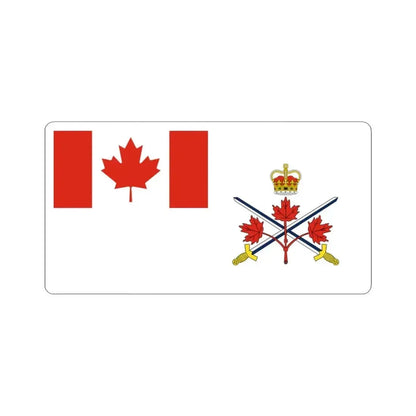 Flag of the Canadian Army 2013-2016 (Canada) STICKER Vinyl Kiss-Cut Decal 3 Inch White - The Sticker Space