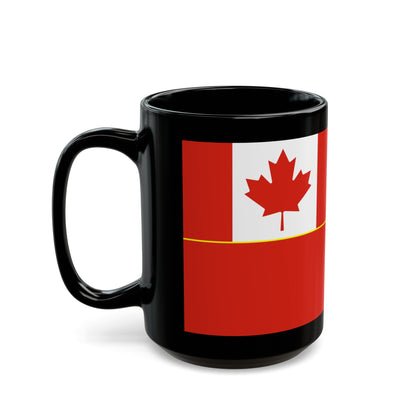 Flag of the Canadian Army - Black Coffee Mug-The Sticker Space