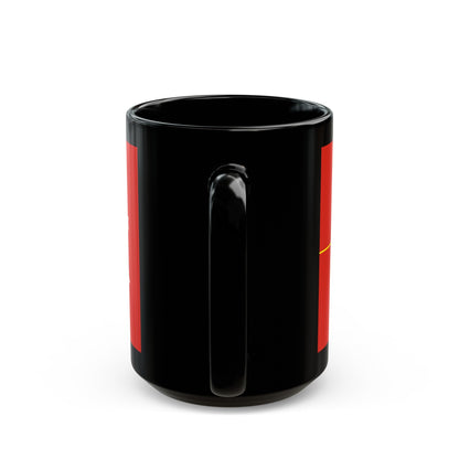 Flag of the Canadian Army - Black Coffee Mug-The Sticker Space