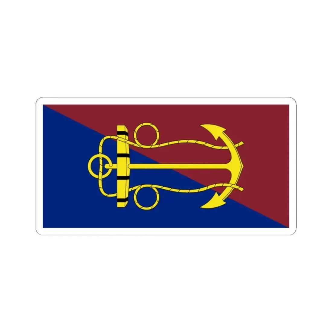 Flag of the Canadian Navy Board (Canada) STICKER Vinyl Kiss-Cut Decal 2 Inch White - The Sticker Space