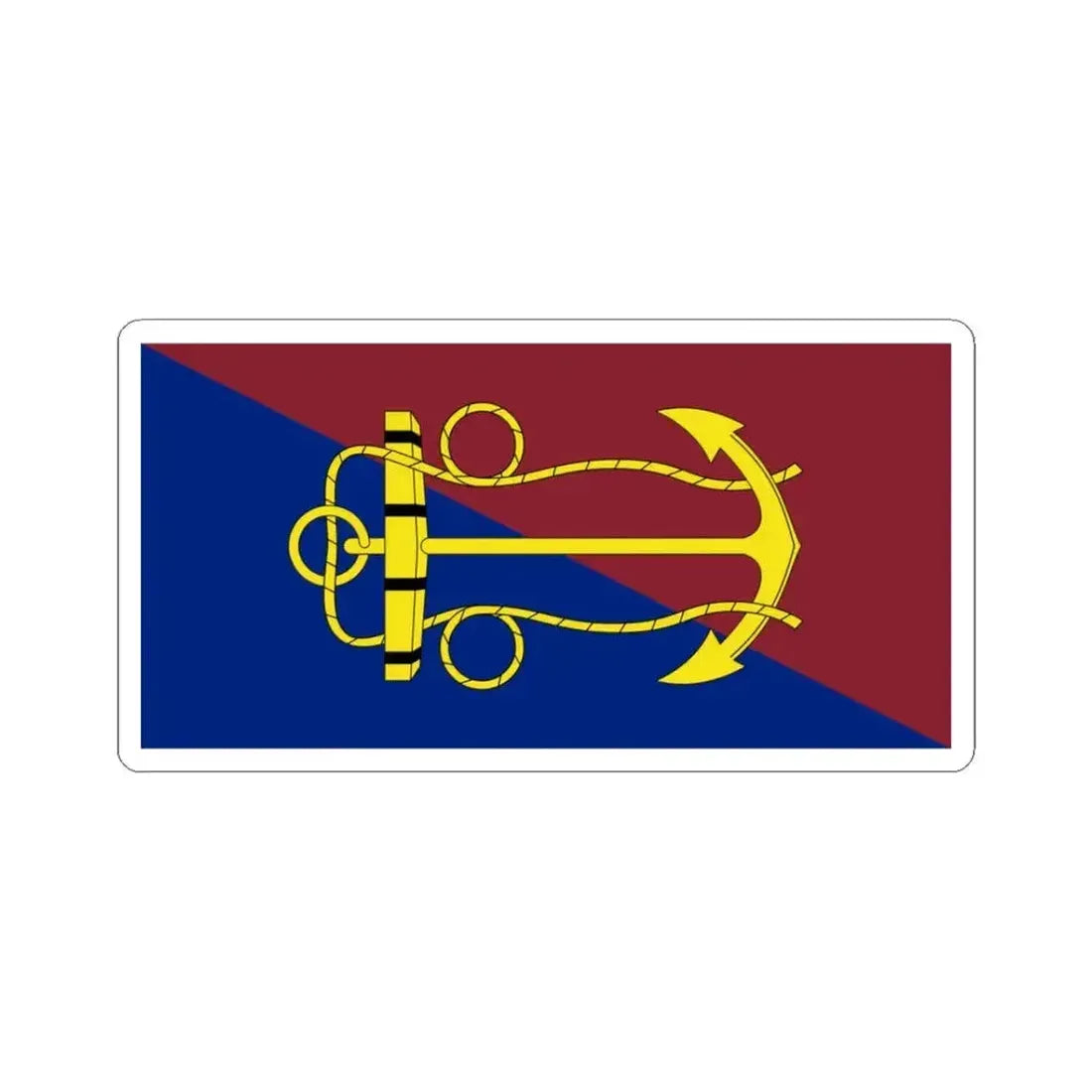 Flag of the Canadian Navy Board (Canada) STICKER Vinyl Kiss-Cut Decal 3 Inch White - The Sticker Space