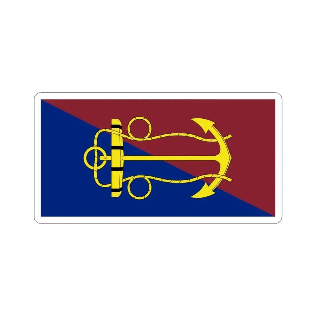 Flag of the Canadian Navy Board (Canada) STICKER Vinyl Kiss-Cut Decal 6 Inch White - The Sticker Space