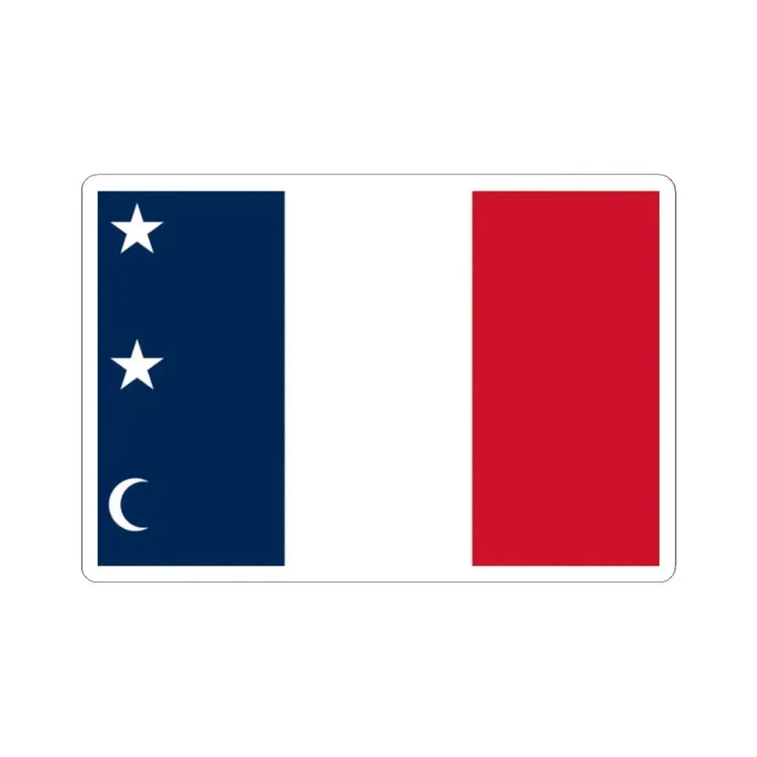 Flag of the Canadian Republic (Canada) STICKER Vinyl Kiss-Cut Decal 2 Inch White - The Sticker Space