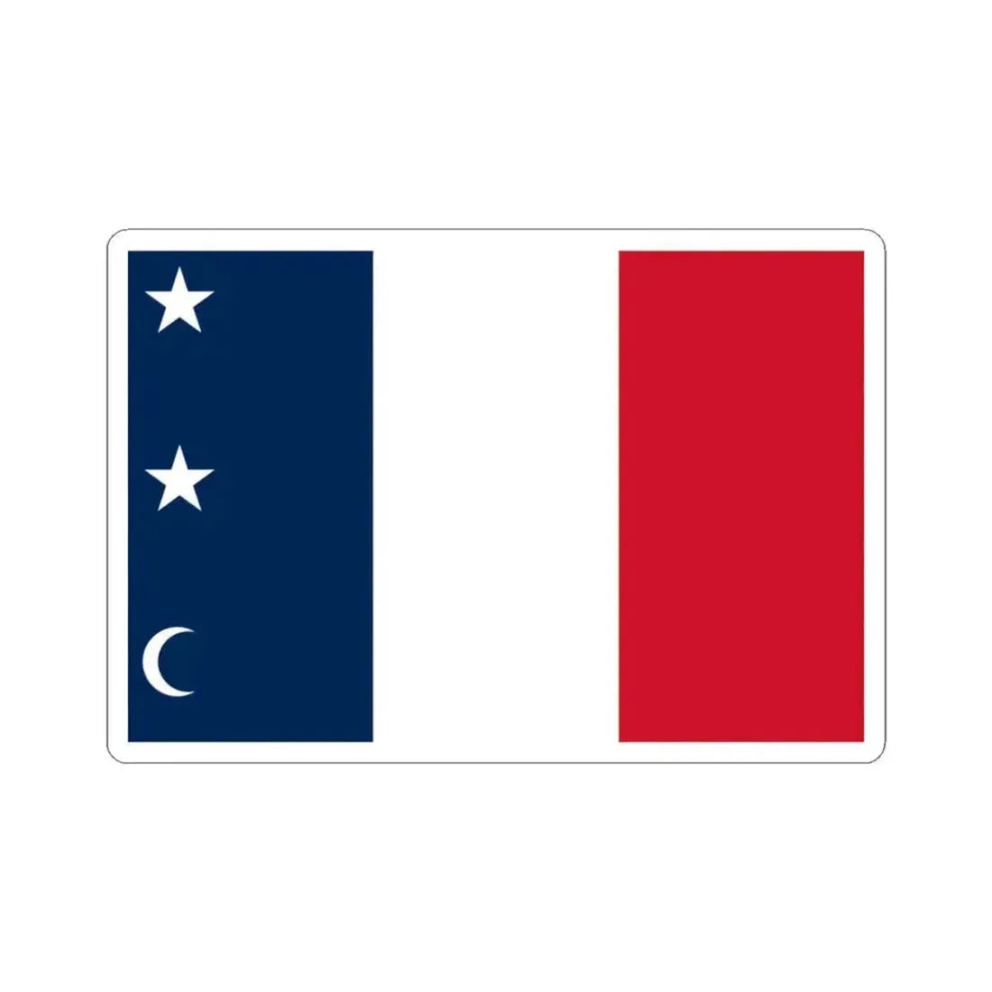 Flag of the Canadian Republic (Canada) STICKER Vinyl Kiss-Cut Decal 3 Inch White - The Sticker Space