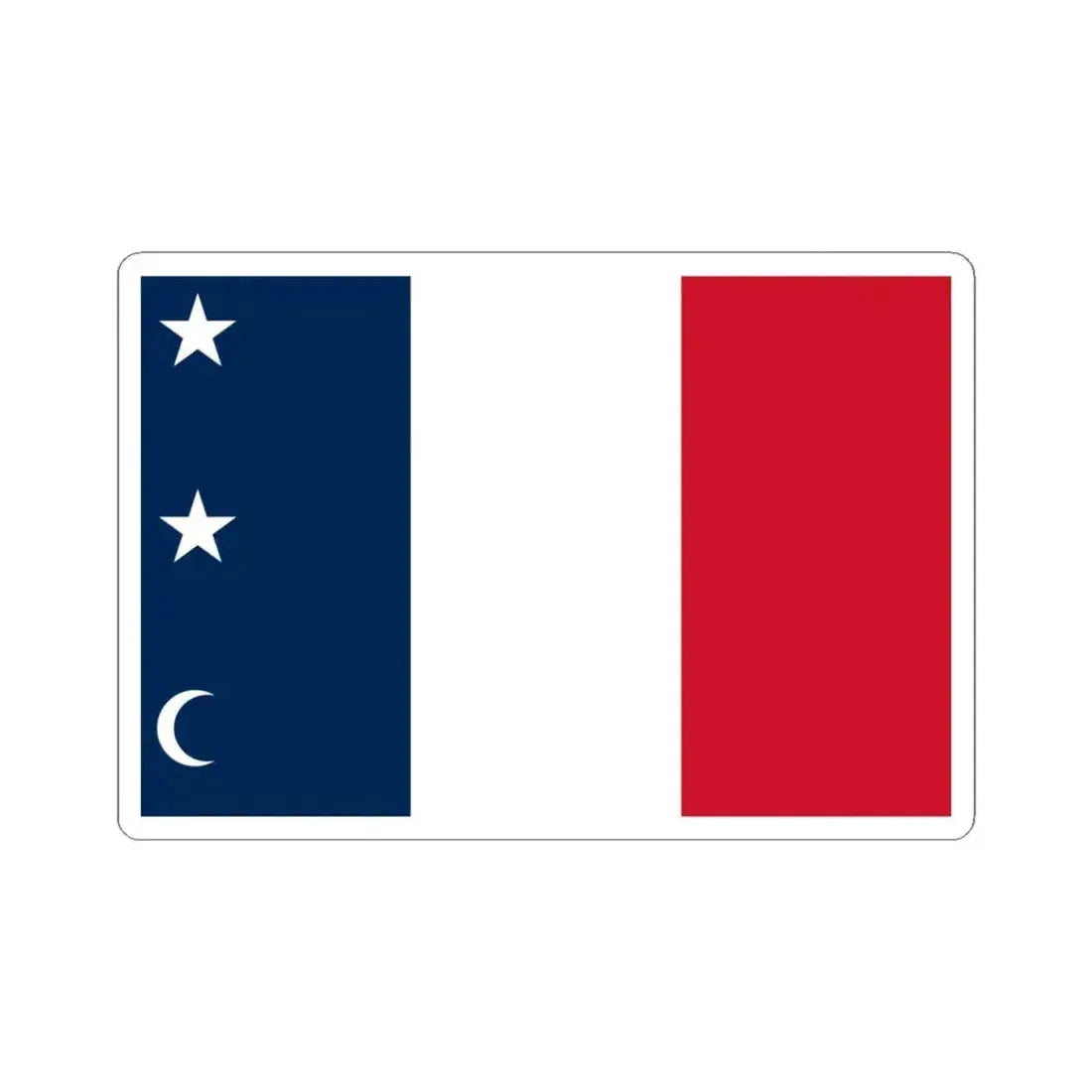 Flag of the Canadian Republic (Canada) STICKER Vinyl Kiss-Cut Decal 4 Inch White - The Sticker Space