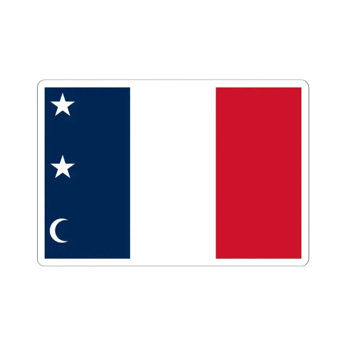 Flag of the Canadian Republic (Canada) STICKER Vinyl Kiss-Cut Decal 6 Inch White - The Sticker Space