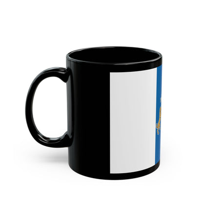 Flag of the Canary Islands Spain - Black Coffee Mug-The Sticker Space