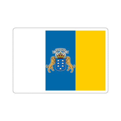 Flag of the Canary Islands Spain STICKER Vinyl Die-Cut Decal-6 Inch-The Sticker Space