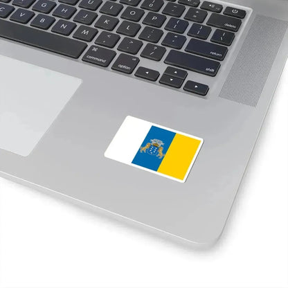 Flag of the Canary Islands Spain - STICKER Vinyl Kiss-Cut Decal - The Sticker Space