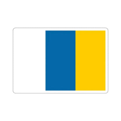 Flag of the Canary Islands STICKER Vinyl Die-Cut Decal 3 Inch - The Sticker Space