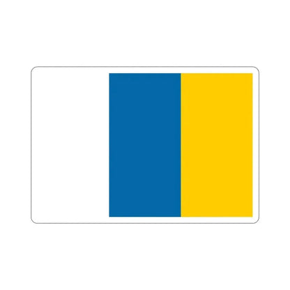 Flag of the Canary Islands STICKER Vinyl Die-Cut Decal 4 Inch - The Sticker Space