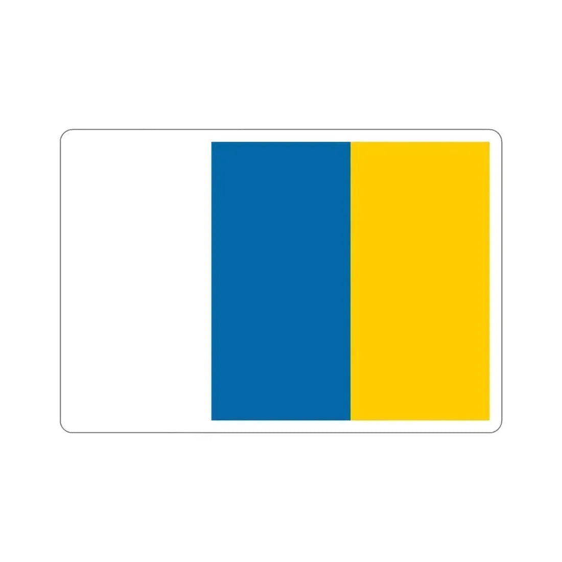 Flag of the Canary Islands STICKER Vinyl Die-Cut Decal 5 Inch - The Sticker Space