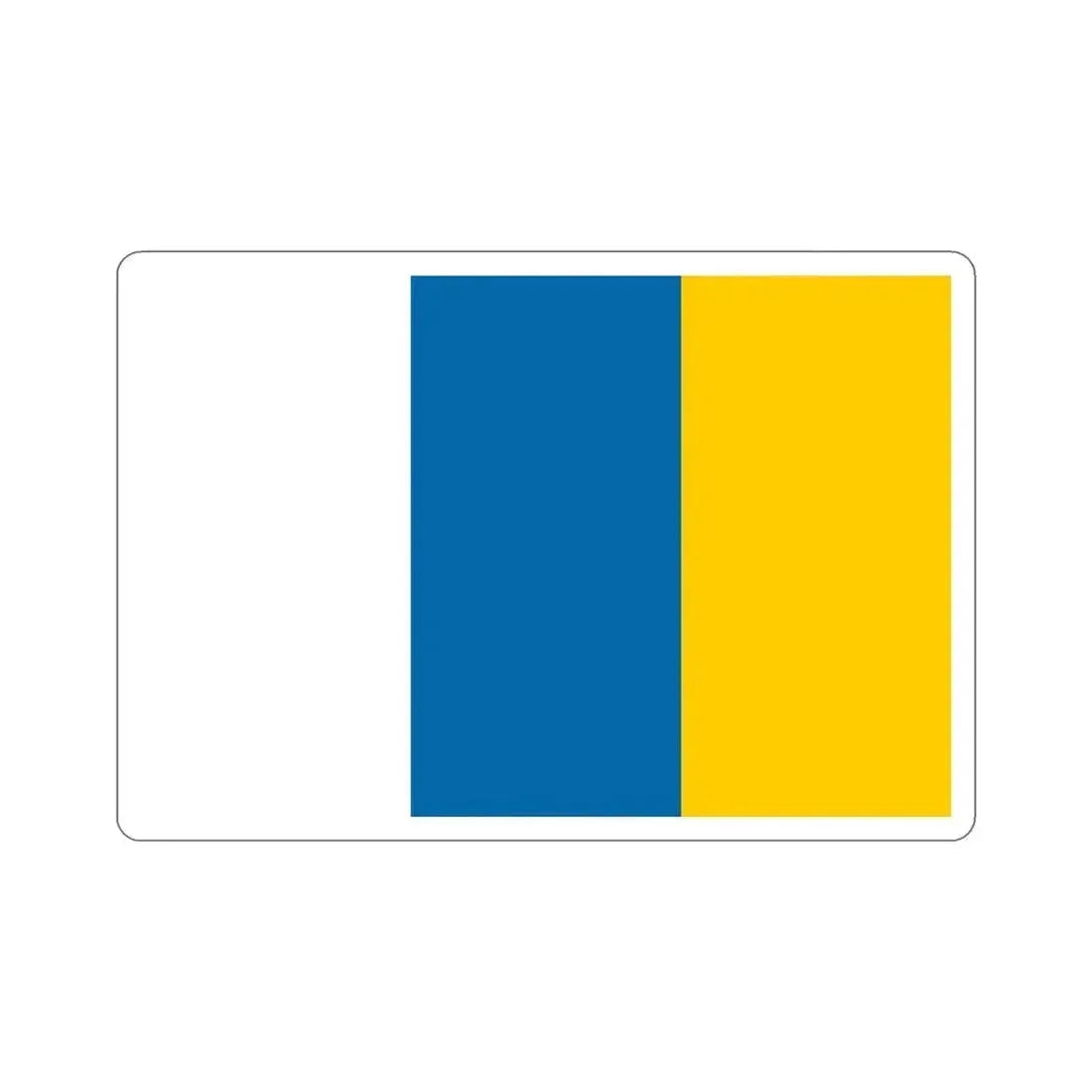 Flag of the Canary Islands STICKER Vinyl Die-Cut Decal 6 Inch - The Sticker Space