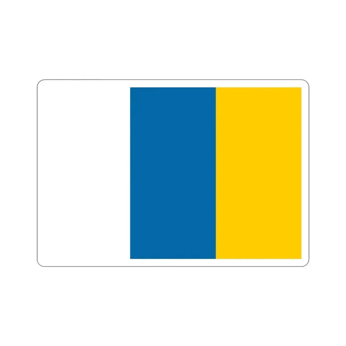 Flag of the Canary Islands STICKER Vinyl Die-Cut Decal - The Sticker Space
