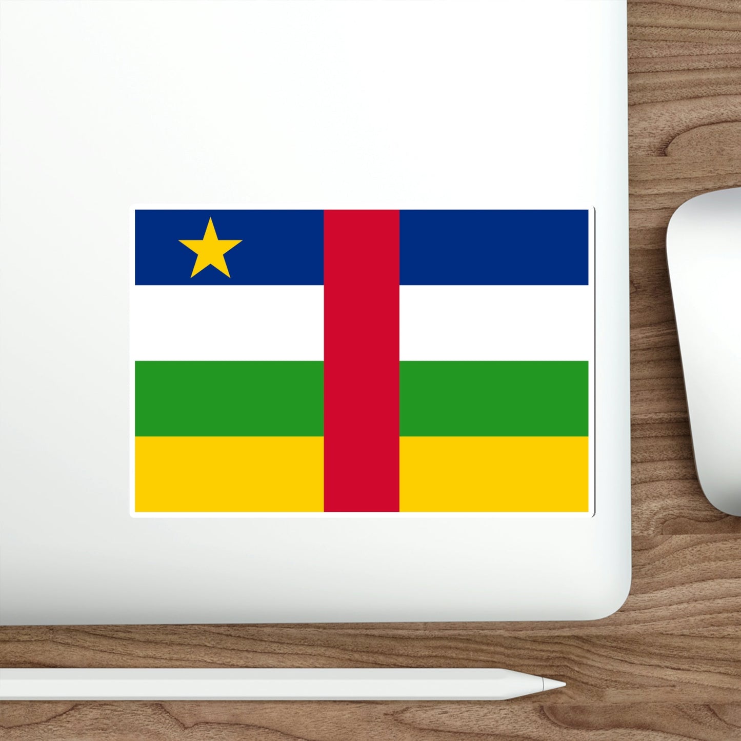 Flag of the Central African Republic STICKER Vinyl Die-Cut Decal-The Sticker Space