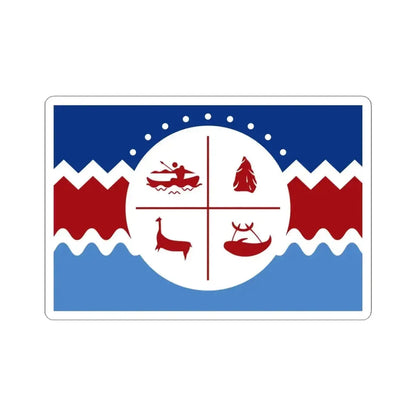 Flag of the Chango people (Chile) STICKER Vinyl Kiss-Cut Decal 4 Inch White - The Sticker Space