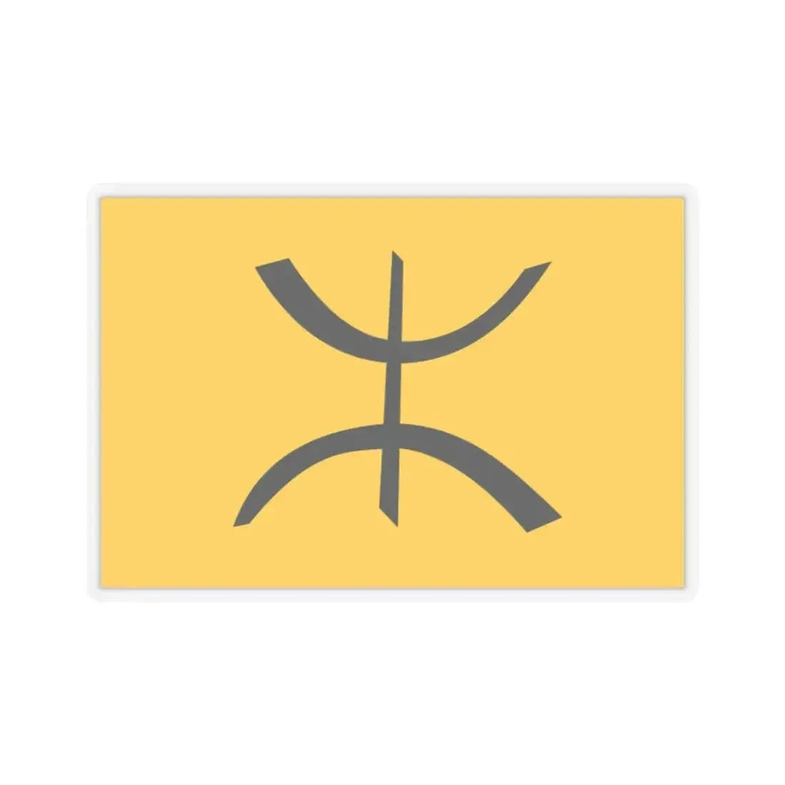 Flag of The Chaoui people - STICKER Vinyl Kiss-Cut Decal 2 Inch Transparent - The Sticker Space