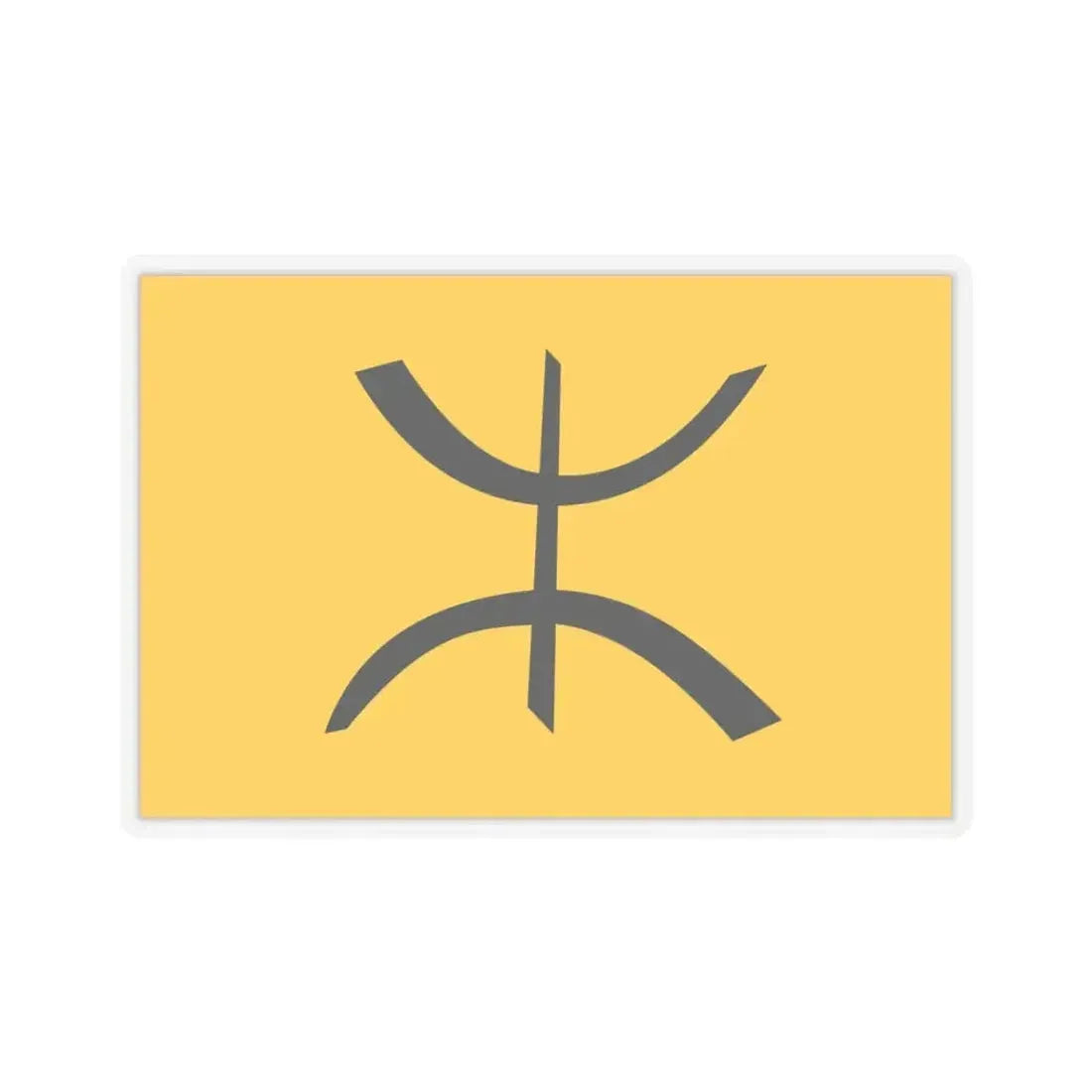 Flag of The Chaoui people - STICKER Vinyl Kiss-Cut Decal 3 Inch Transparent - The Sticker Space