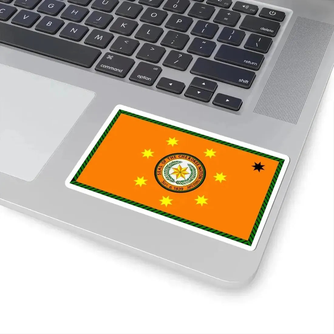 Flag of the Cherokee Nation (United States) STICKER Vinyl Kiss-Cut Decal - The Sticker Space