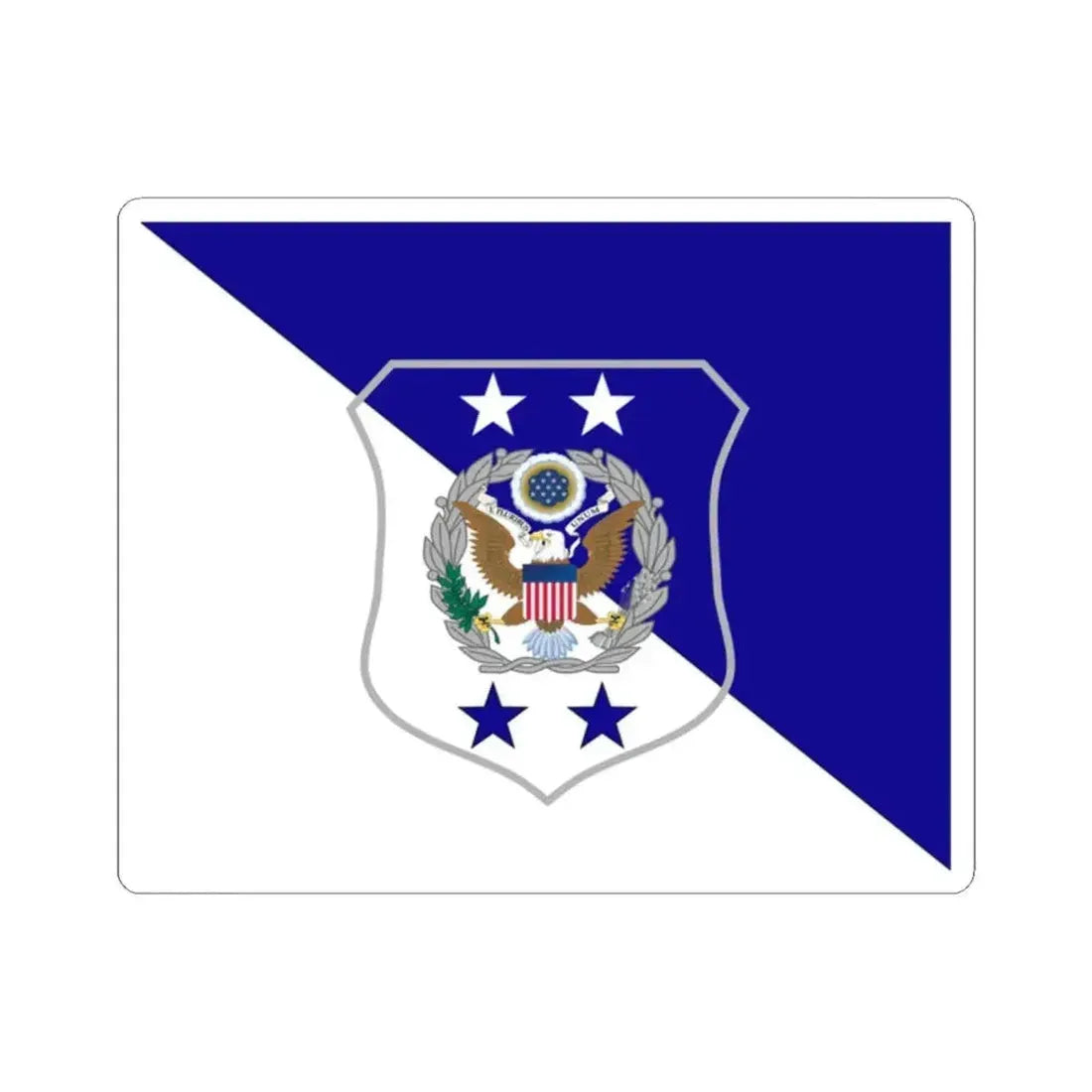Flag of the Chief Master Sergeant of the Air Force (United States) STICKER Vinyl Kiss-Cut Decal 2 Inch White - The Sticker Space