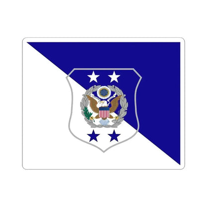 Flag of the Chief Master Sergeant of the Air Force (United States) STICKER Vinyl Kiss-Cut Decal 4 Inch White - The Sticker Space