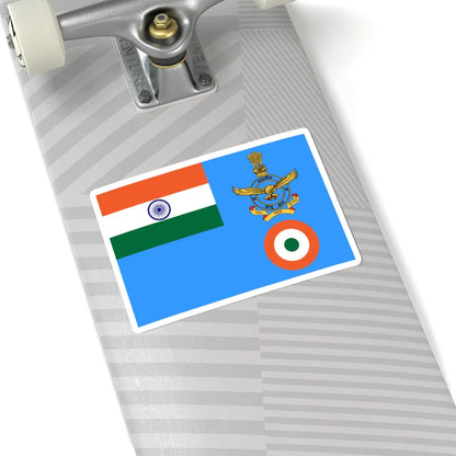 Flag of the Chief of Air Staff and Air Chief Marshal of the Indian Air Force (India) (Coat of Arms) STICKER Vinyl Kiss-Cut Decal - The Sticker Space