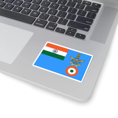 Flag of the Chief of Air Staff and Air Chief Marshal of the Indian Air Force (India) (Coat of Arms) STICKER Vinyl Kiss-Cut Decal - The Sticker Space