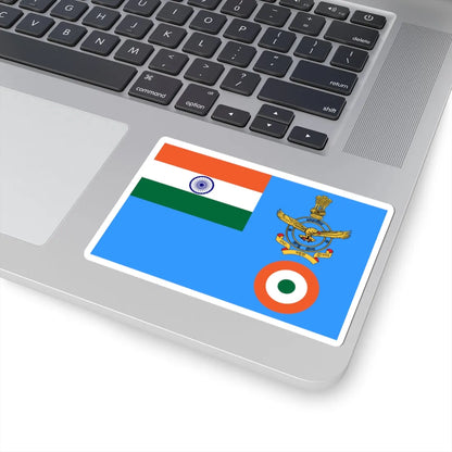 Flag of the Chief of Air Staff and Air Chief Marshal of the Indian Air Force (India) (Coat of Arms) STICKER Vinyl Kiss-Cut Decal - The Sticker Space