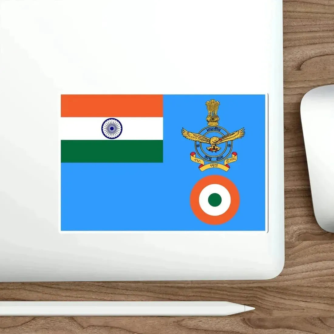Flag of the Chief of Air Staff and Air Chief Marshal of the Indian Air Force (India) STICKER Vinyl Die-Cut Decal - The Sticker Space
