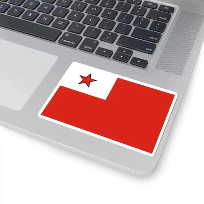 Flag of the Chief of Army of Cuba (Cuba) STICKER Vinyl Kiss-Cut Decal - The Sticker Space