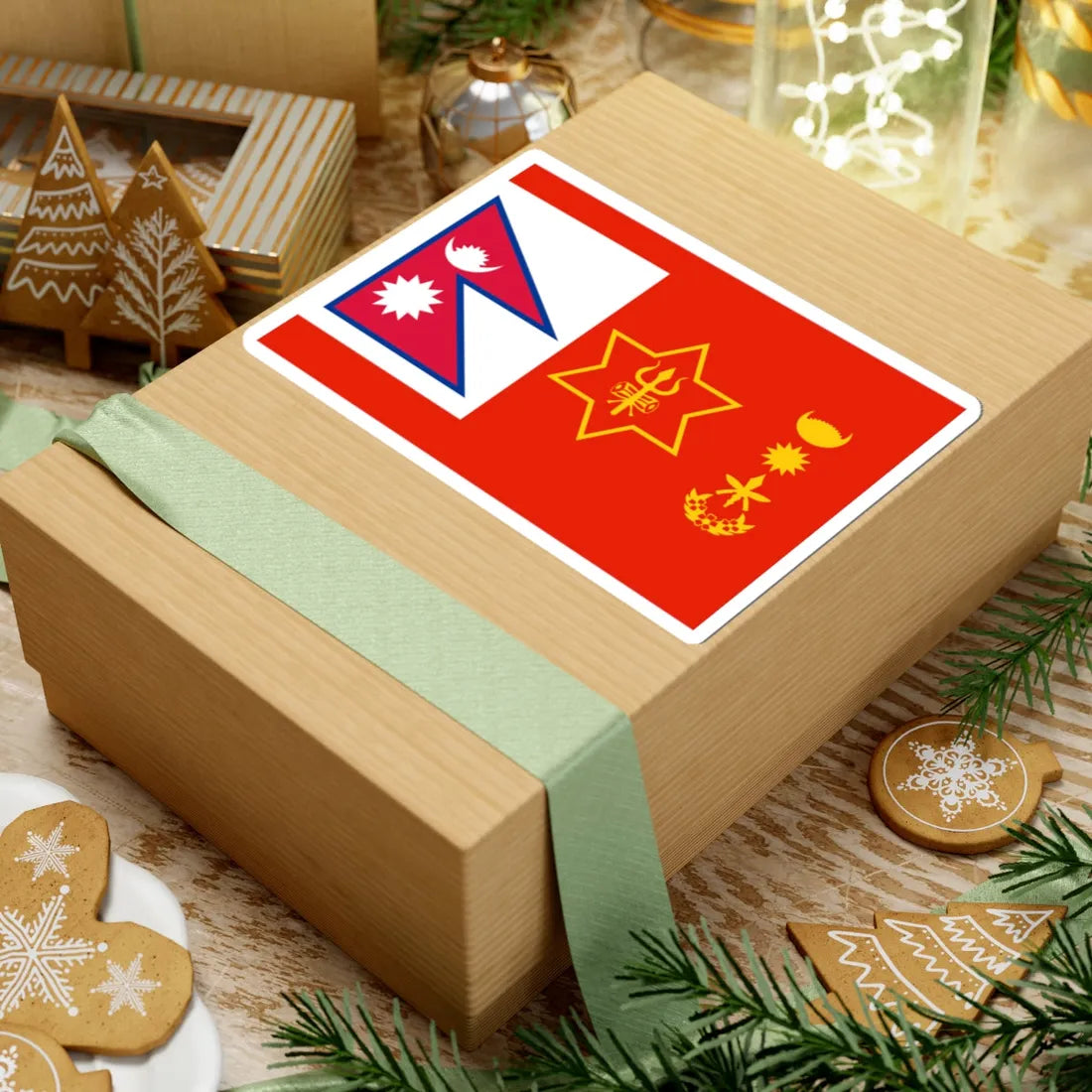 Flag of the Chief of Army Staff of Nepali Army (Nepal) STICKER Vinyl Kiss-Cut Decal - The Sticker Space